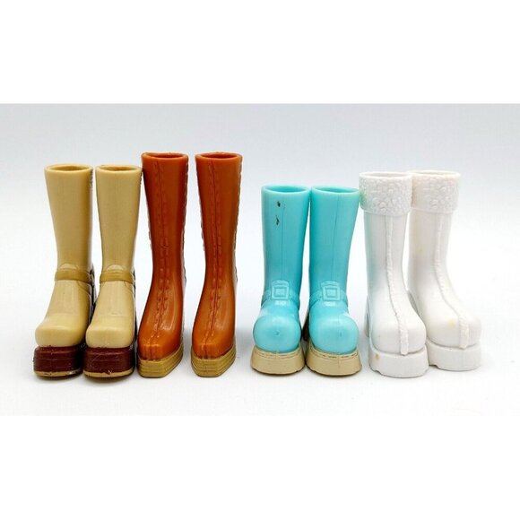 BRATZ DOLL BOOTS Lot of 4 Pairs BOOTS Color Variety - Picture 1 of 12